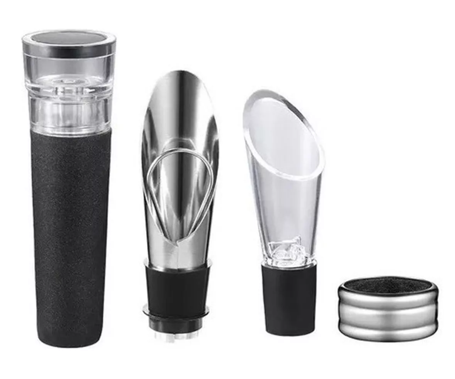 Abridor De Botellas De Vino Eléctrico Sacacorchos + Cortador-2