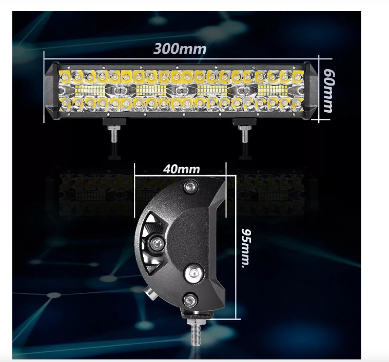 Barra Led Neblinero 240w Luces 4x4 Camioneta Expansion-3