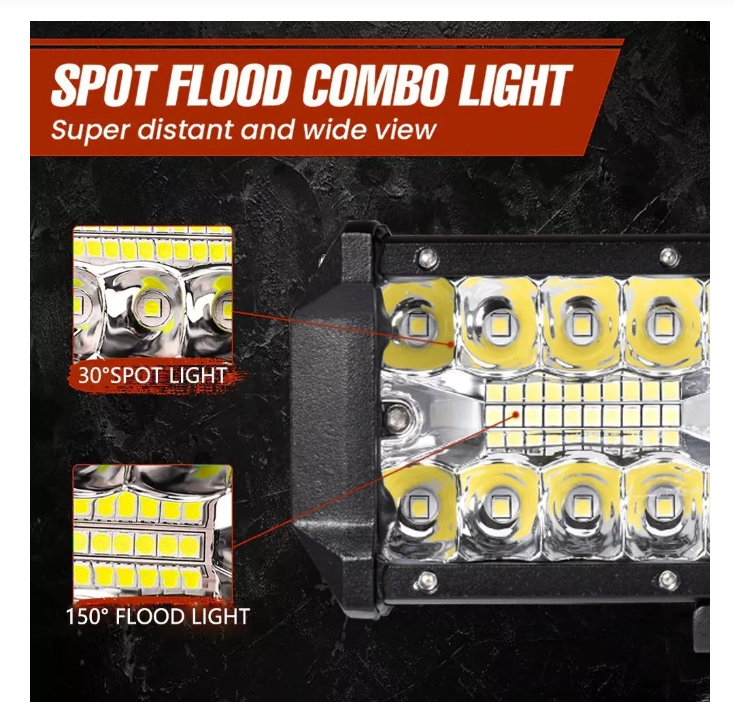 Barra Led Neblinero 240w Luces 4x4 Camioneta Expansion-4