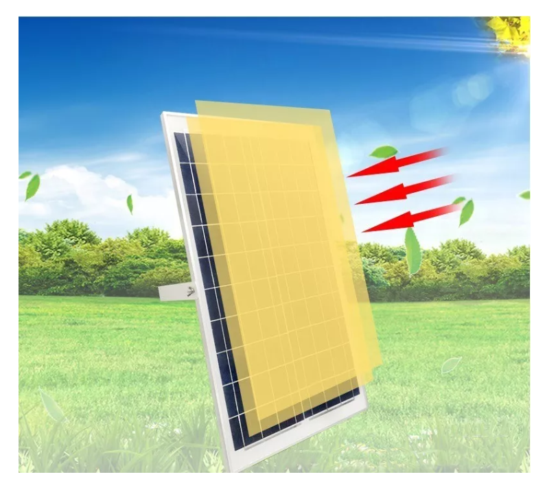 Lámpara Foco Solar Led 70w Flood Panel Solar Control Remoto-6
