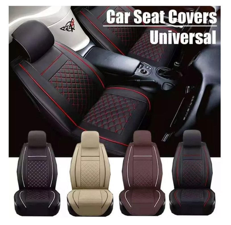 Funda Cubre Asiento Eco-cuero Auto Luxury Valor Por Pieza-1