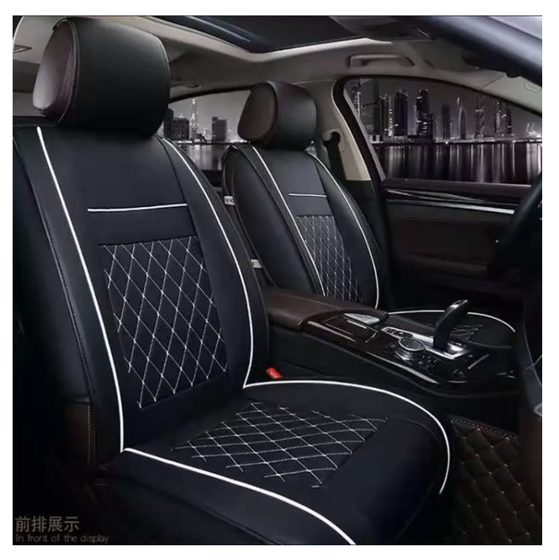 Funda Cubre Asiento Eco-cuero Auto Luxury Valor Por Pieza-7