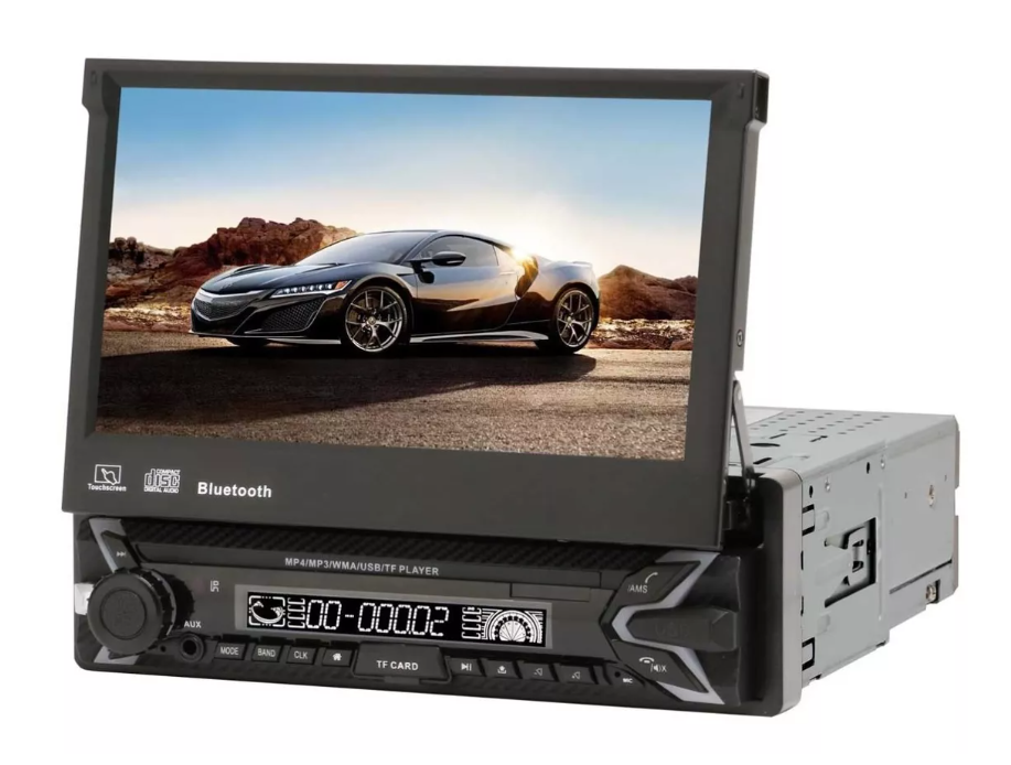Radio Auto Motorizada 1 Din Pantalla Hd Tactil Mirror Link-0
