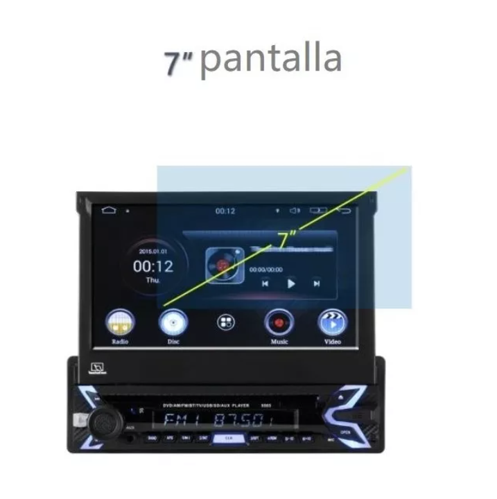 Radio Auto Motorizada 1 Din Pantalla Hd Tactil Mirror Link-2