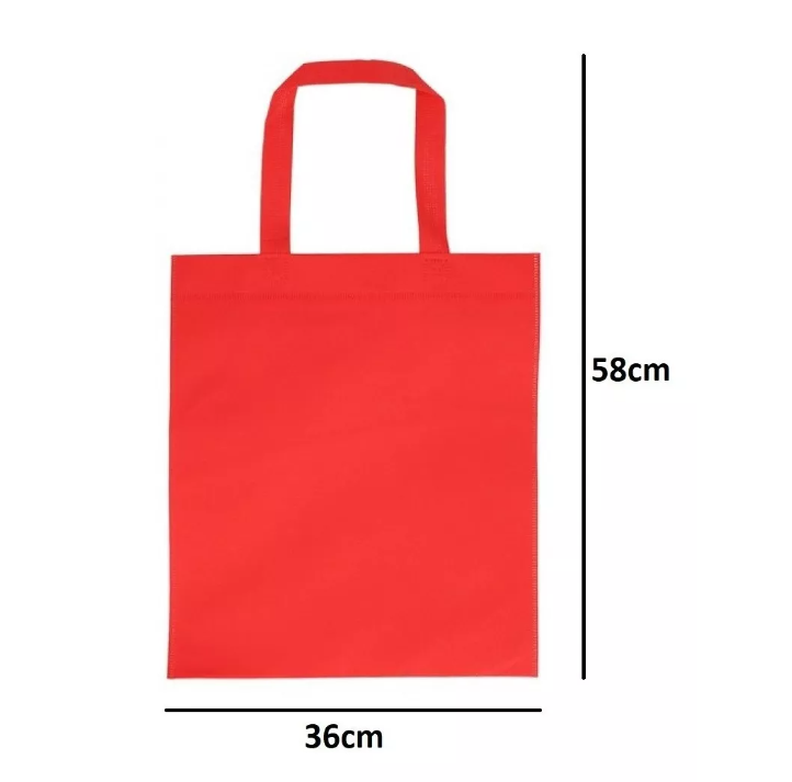 Pack 12 Bolsa Tnt Ecológica Reutilizable Reciclable 58x36cm-1