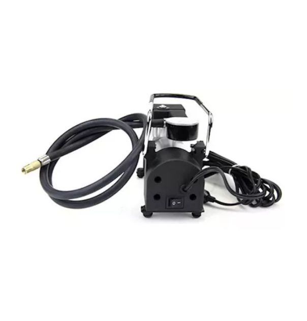 Compresor Aire Metalico Vehiculo 12v Auto Moto Color Plateado-3