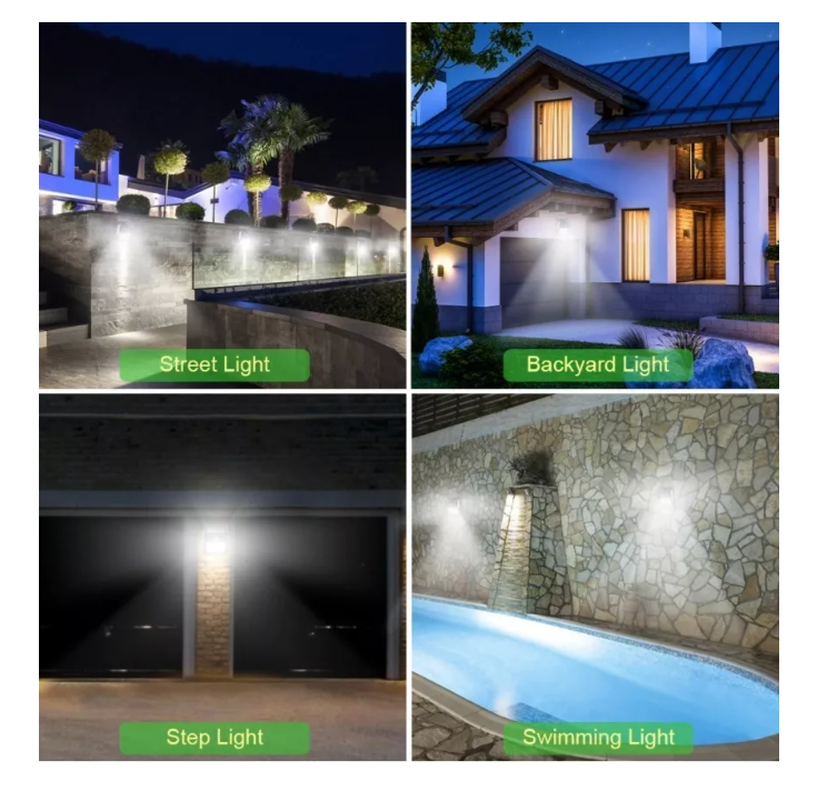 Luz Lámpara De Pared Foco Led Solar 30 Led Exterior-6