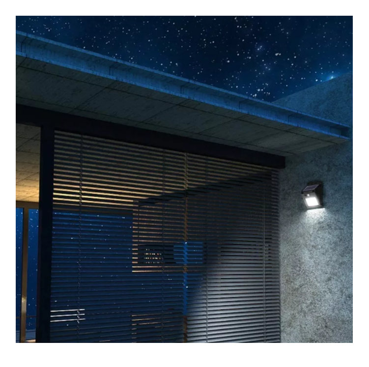 Luz Lámpara De Pared Foco Led Solar 30 Led Exterior-7