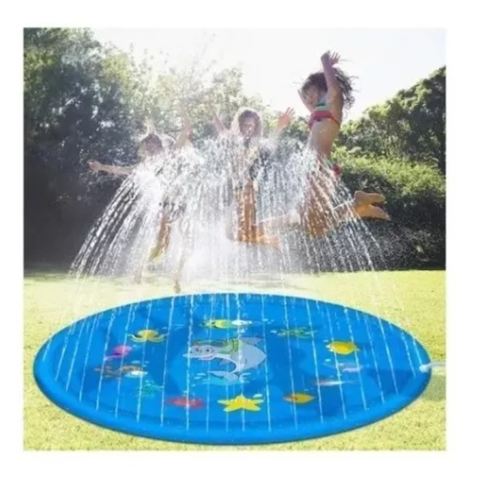 Alfombra Piscina Lanza Agua Rociador Juego-3