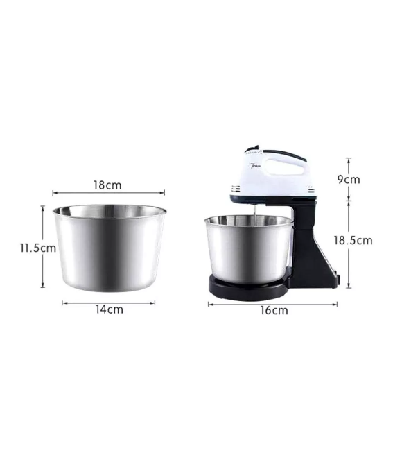 Batidora de pie Haeger HG-6637 blanca 50 Hz x 60 Hz 220 V - 240 V-6