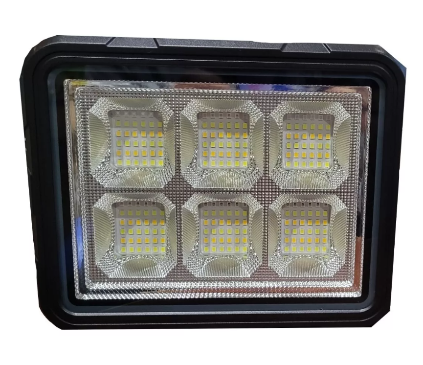 Foco Led Portátil Recargable 150w Panel Solar 4 Modo Luz-6