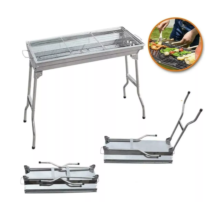 Estufa Parrilla Parrillera Plegable Barbacoa Asado Portatil-0