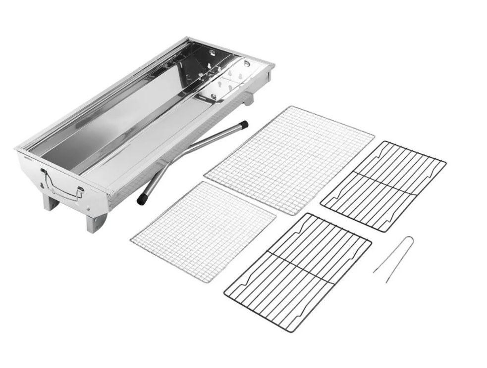 Estufa Parrilla Parrillera Plegable Barbacoa Asado Portatil-3
