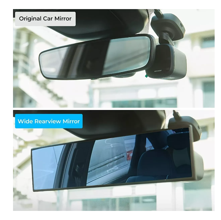 Espejo Retrovisor Panorámico 27cm Interior Auto Antirreflejo-1