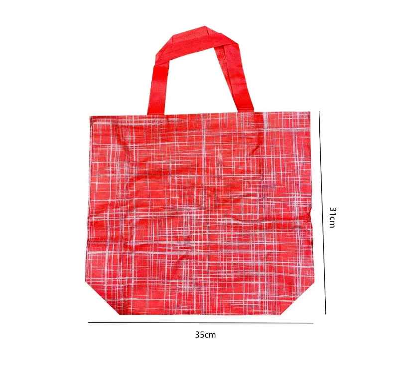 X12 Bolsas Tnt Reutilizable Ecologicas Reforzada 31x35cm-1