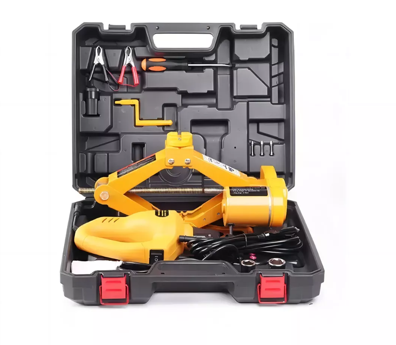 Gata Eléctrica Para Vehículos 12v 2t + Llave Impacto 350nm-0