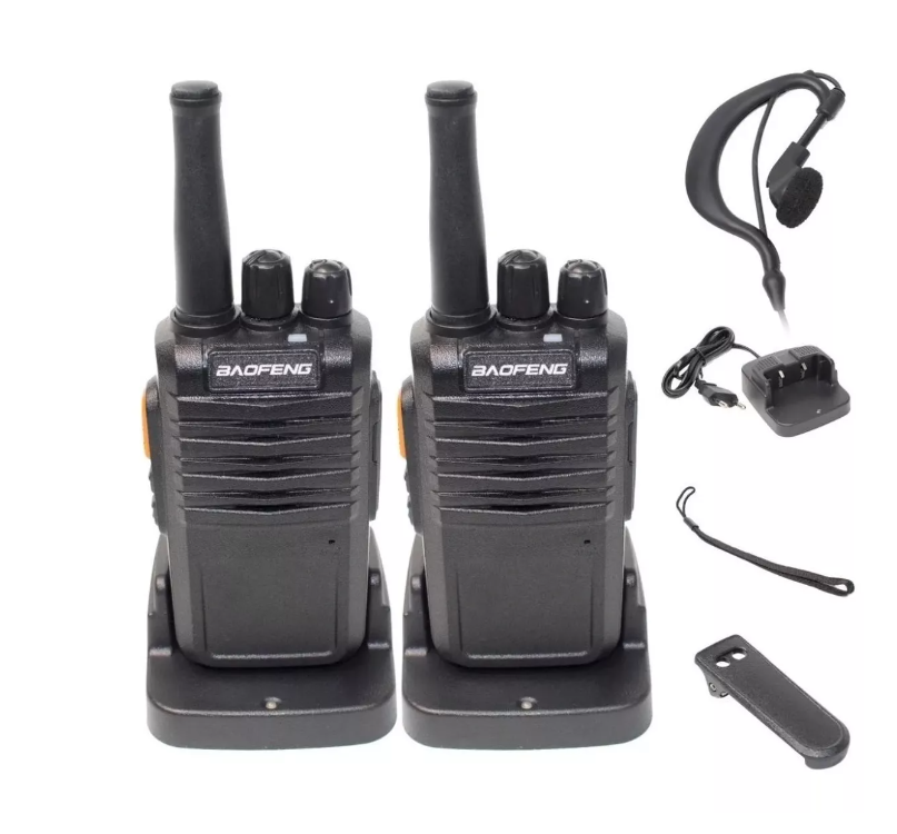 Kit 2 Radio Transmisor Baofeng M77 7w 5800mah + Manos Libres-0