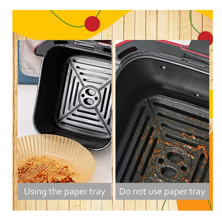 Forros Desechables Antiadherente Freidora 100 Pcs Air Fryer-4