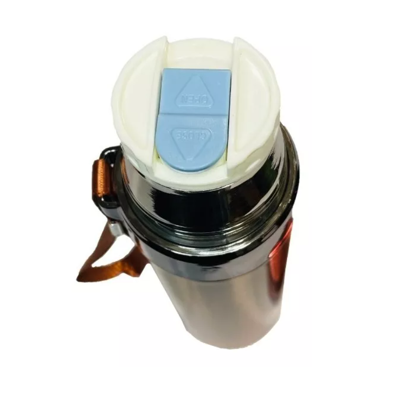 Termo Acero 650ml Agua Bebida Caliente Frio Camping Viaje-3