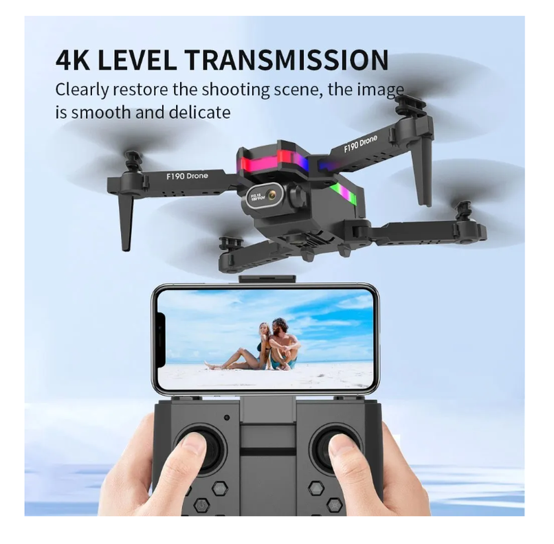Mini Drone Cámara Full Hd Wifi 2,4 Ghz Smart Fpv Plegable-6