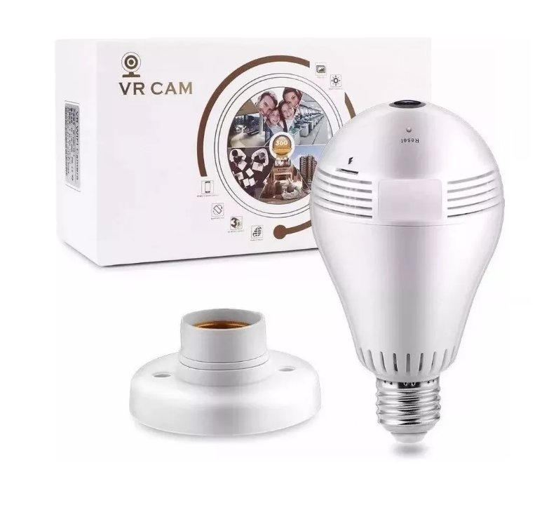Ampolleta Cámara Ip 360 Robótica Wifi Hd Vigilacia En Telf-0