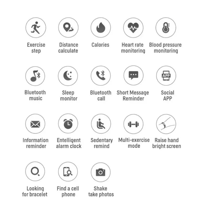 Smartwatch Reloj Inteligente Pulsera Prueba Agua Deportivo-6