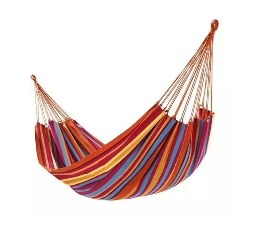 Hamaca 100% Algodón Premium Colgante 190x80cm Hasta 150kg-0