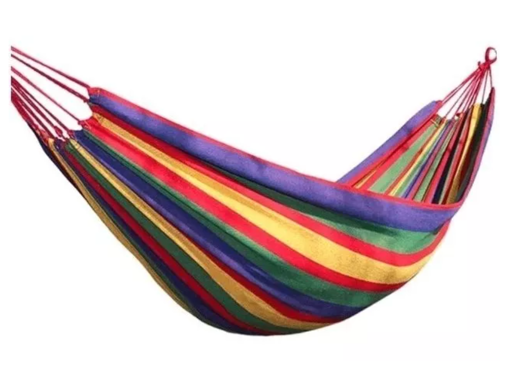 Hamaca 100% Algodón Premium Colgante 190x80cm Hasta 150kg-3