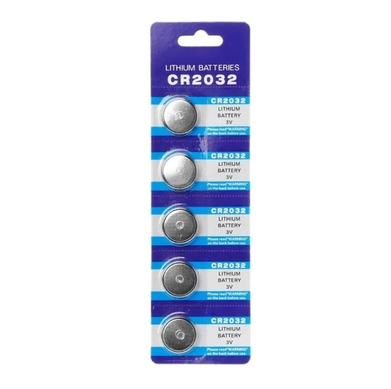 Pack 5 Pilas Micro Litio Bateria Boton Cr2032 3v-0