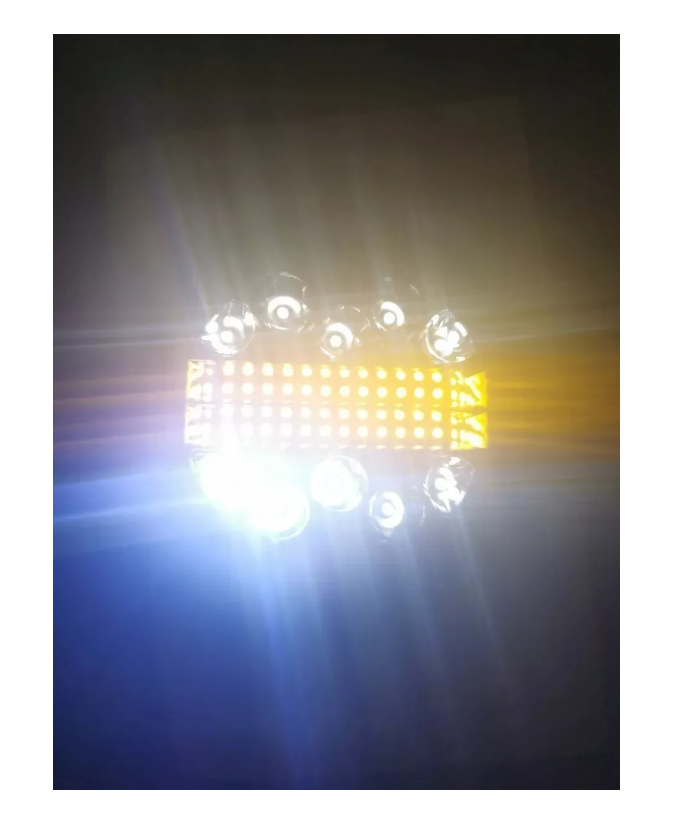 X2 Luces Foco Neblinero Led 102w Estroboscopica Bicolor Auto-2