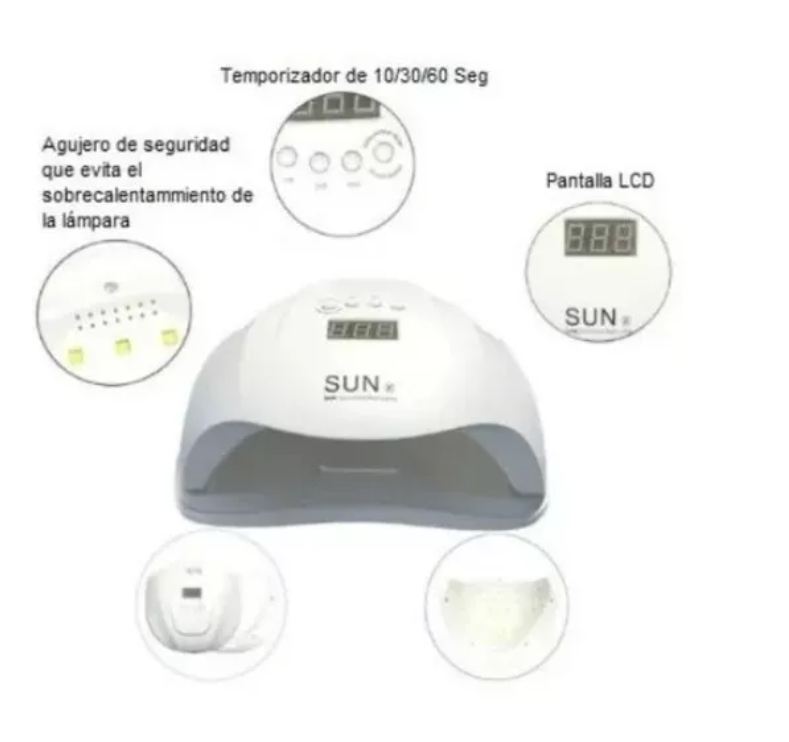 Lampara Secador Uñas Uv Led 80w-5