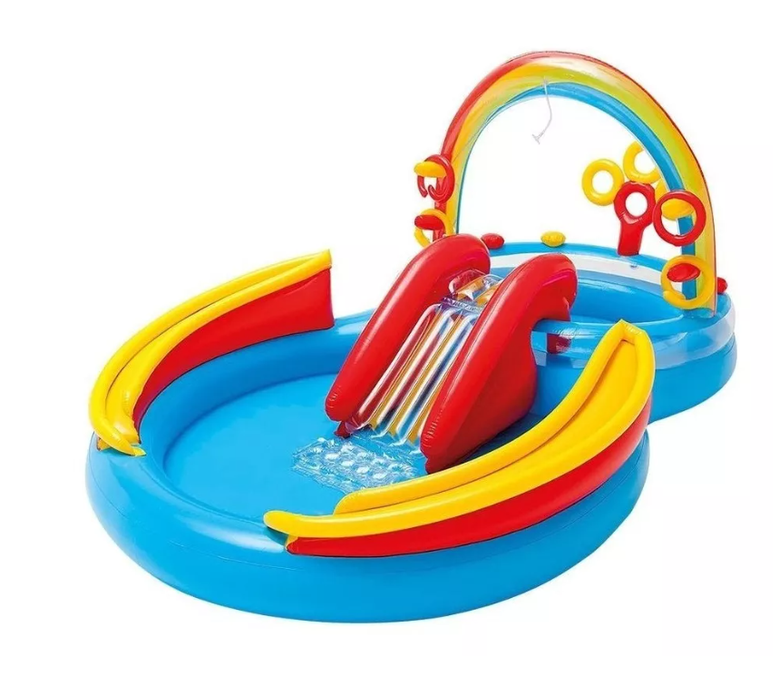 Piscina Inflable Juego Dinosaurio Verano Agua Infantil Niños-0