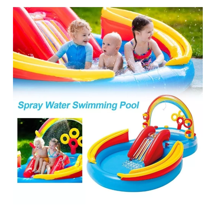 Piscina Inflable Juego Dinosaurio Verano Agua Infantil Niños-3