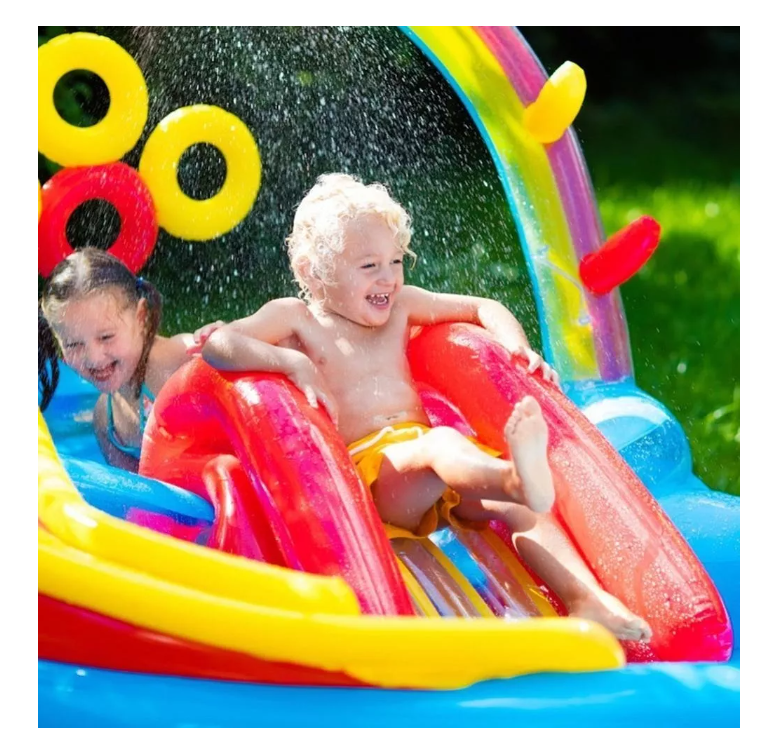Piscina Inflable Juego Dinosaurio Verano Agua Infantil Niños-4