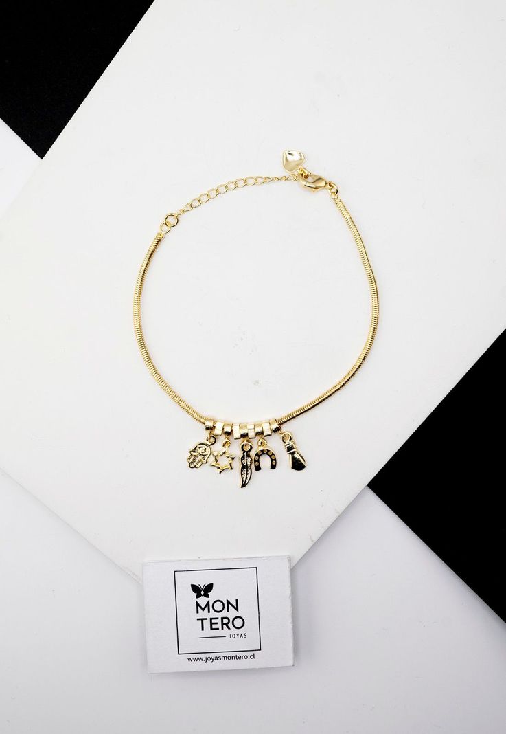 Pulsera Nara Gold Con Baño de Oro 24k-1