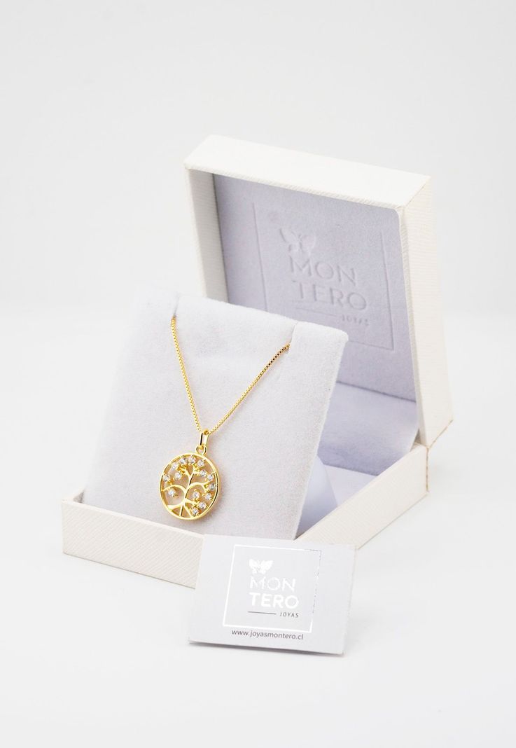 Collar Julia con Microcircones Baño de oro 24k-2