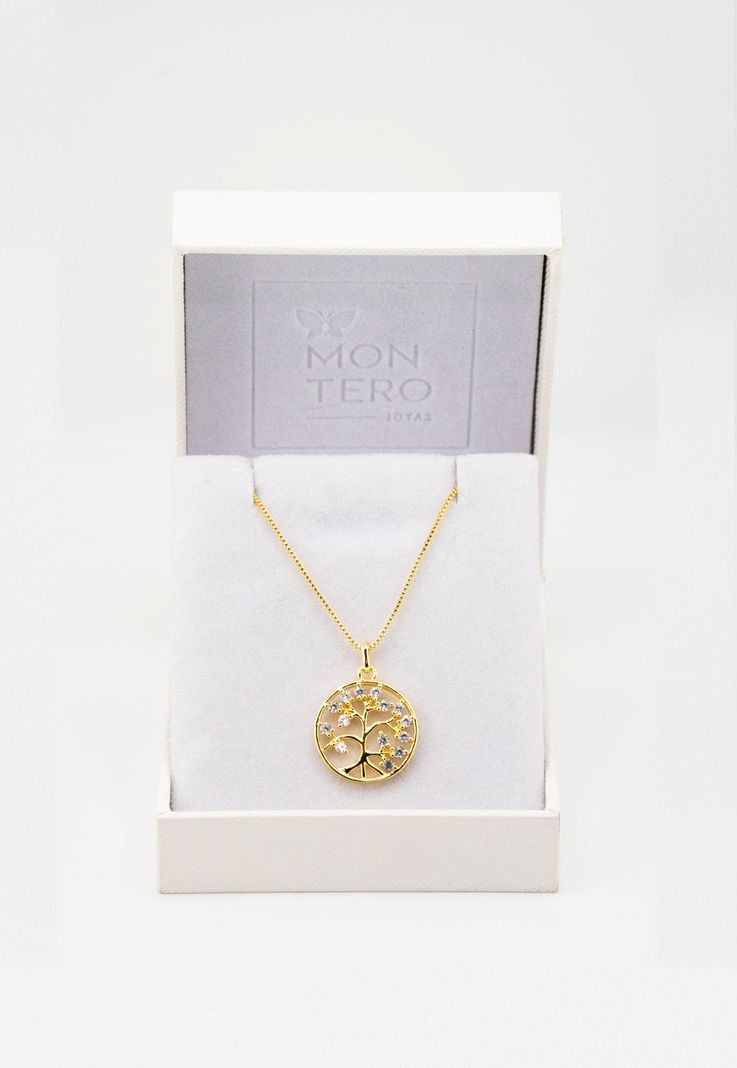 Collar Julia con Microcircones Baño de oro 24k-3
