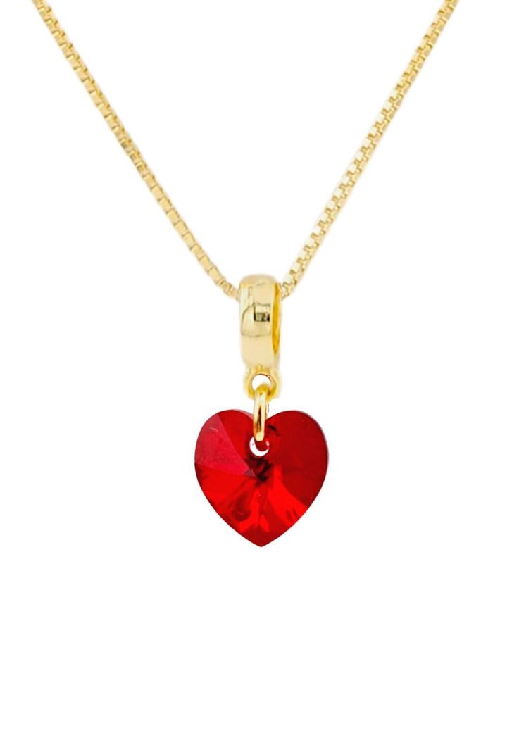 Collar Romance Gold Cristales Genuinos Siam Shimmer-0