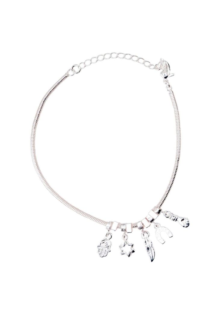 Pulsera Nara Silver Con Baño de Oro Blanco-0
