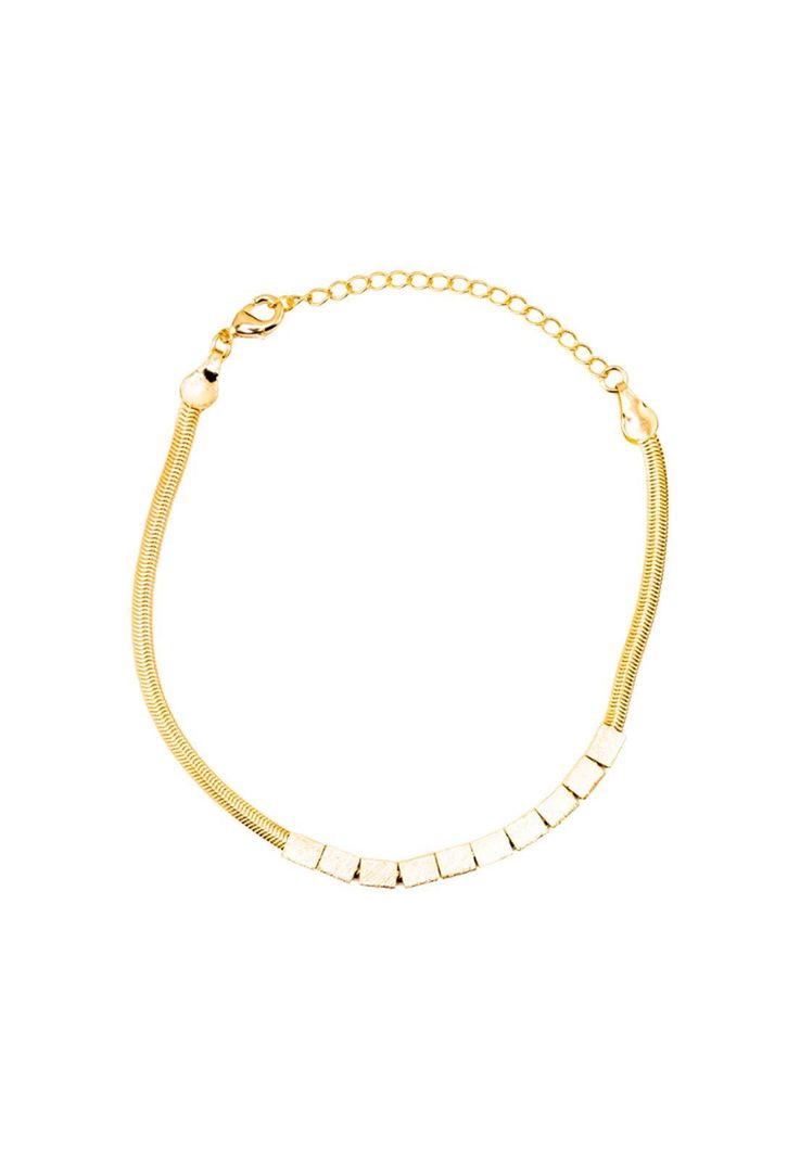 Pulsera Maya Gold Con Baño de Oro 24k-0