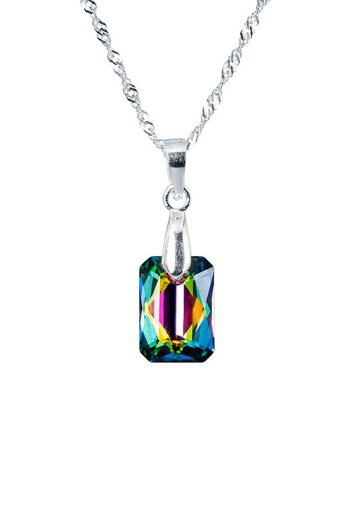 Collar Estefania Cristales GenuinosVitral Medium-0