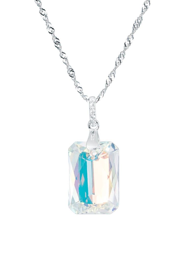 Collar Gran Estefania Cristales Genuinos Aurora Boreal-0