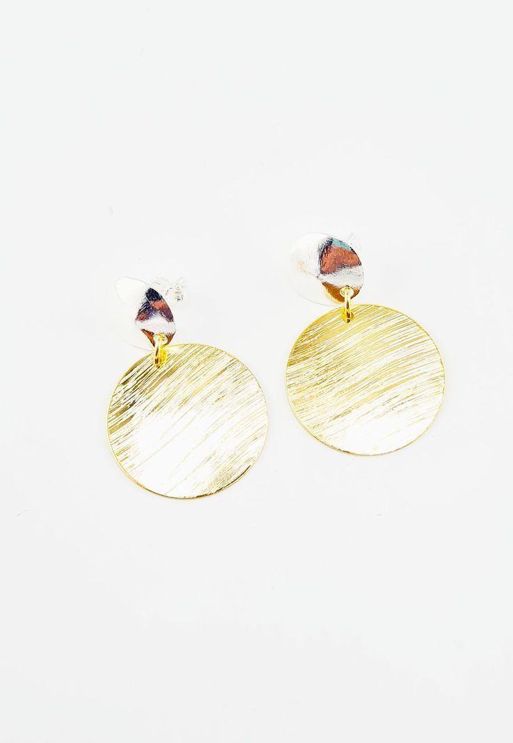 Aros Diana Baño de Oro 24k-1