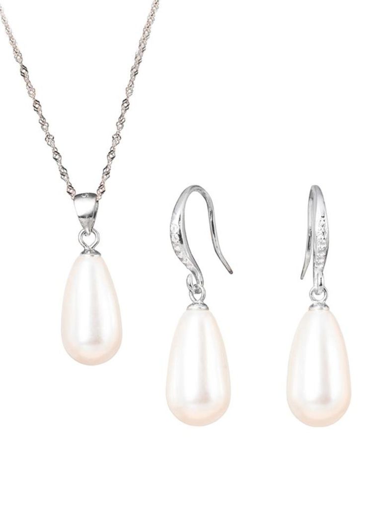 Conjunto Plata 925 Moscu Perlas Swarovski® Cream