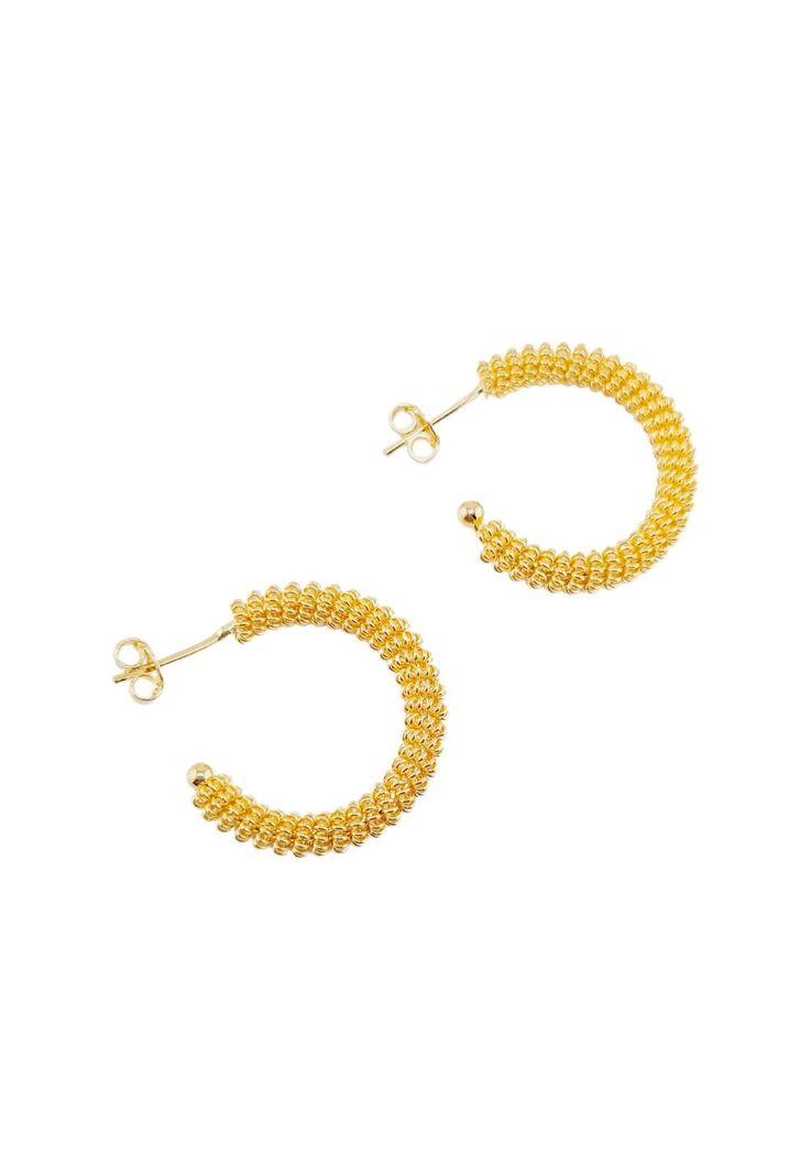 Aros Anny Gold Baño de Oro 24k-0