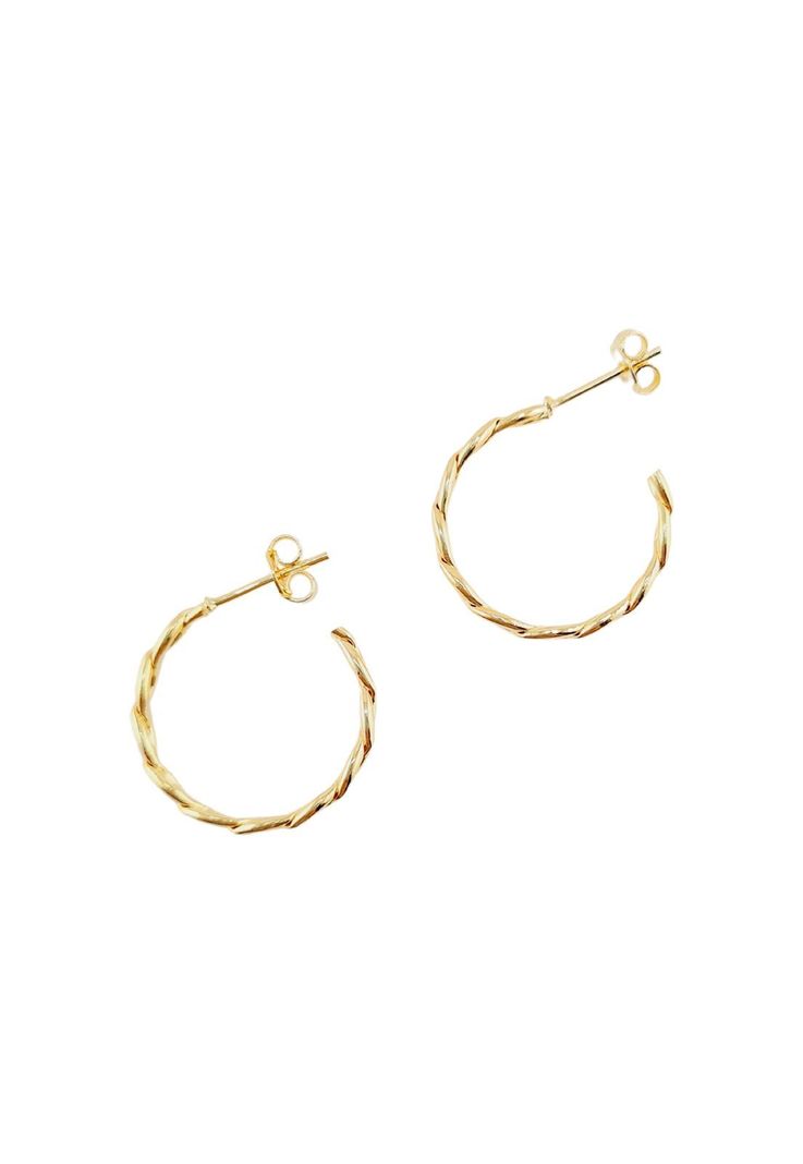 Aros Veronica Gold Baño de Oro 24k-0