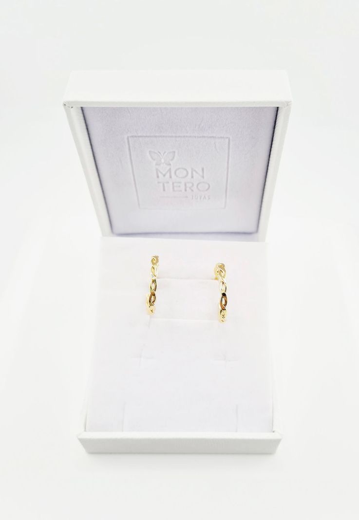 Aros Veronica Gold Baño de Oro 24k-2