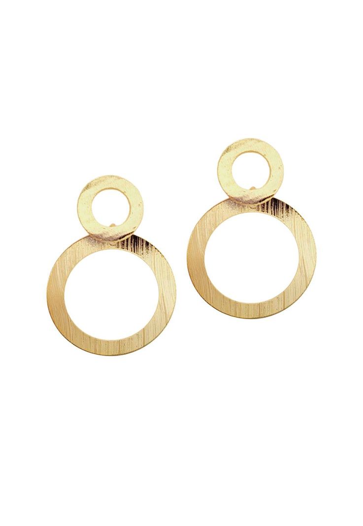 Aros Lia Gold Baño de Oro 24k-0