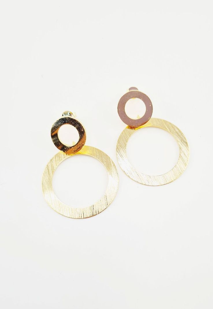 Aros Lia Gold Baño de Oro 24k-1