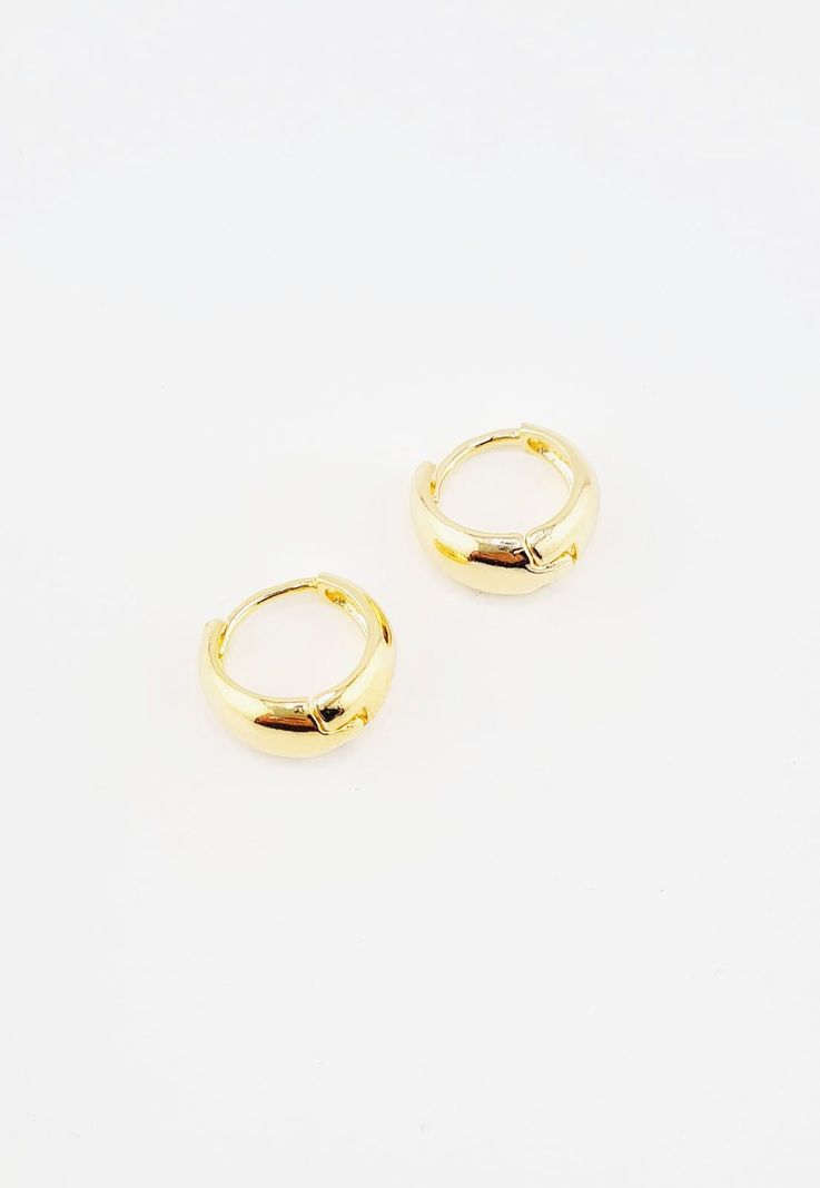 Pack Aros de Plata Con Baño de Oro 24k Niza-3